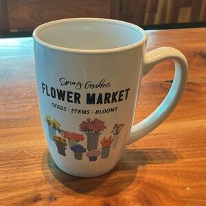 Spring Gardens Flower Market Mug - White
